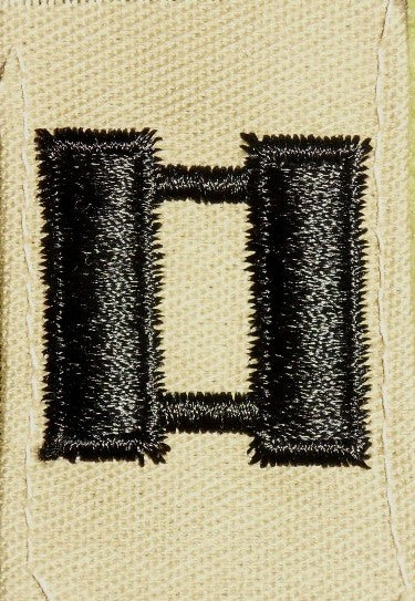 US ARMY Captain CPT 0-3 OD Green Cloth Badge