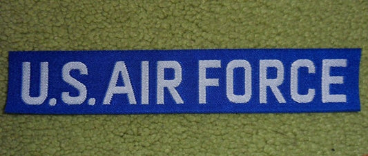 US Air Force Blau Namensband Schriftzug