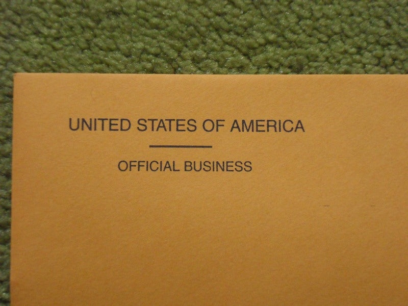 United States of America Official Business Mailer