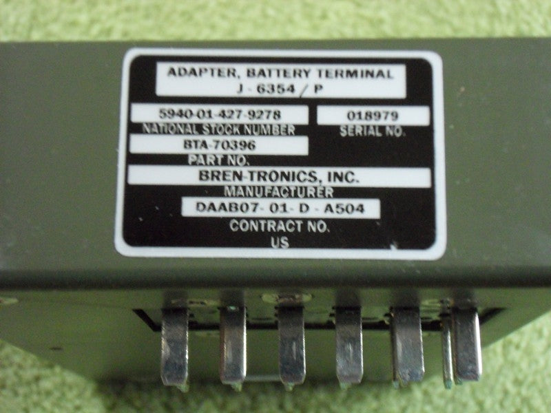 Bren-Tronics SPC Terminal Adapter J-6354/P