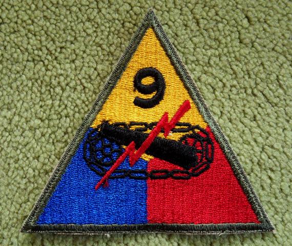 9th Armored Divison WWII Army Aufnäher Patch