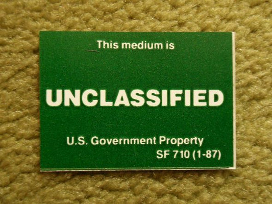 Military GSA Unclassified Aufkleber