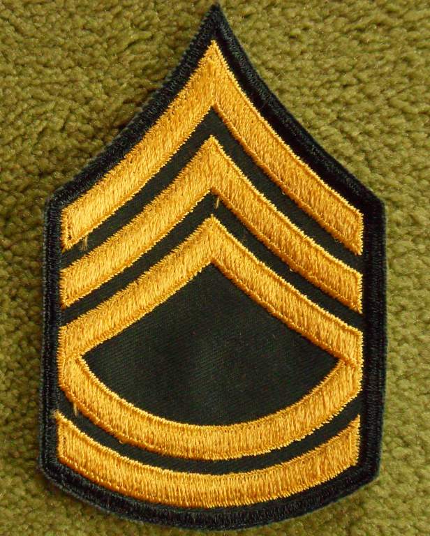 US Army E7 Sergeant First Class Dress Green Chevron