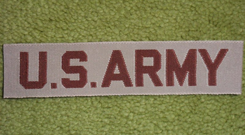 U.S. ARMY TAPES - BDU SEW-ON